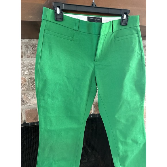 Banana Republic Sloan Dress Pants Women Kelly Green Size 6p - Picture 3 of 4